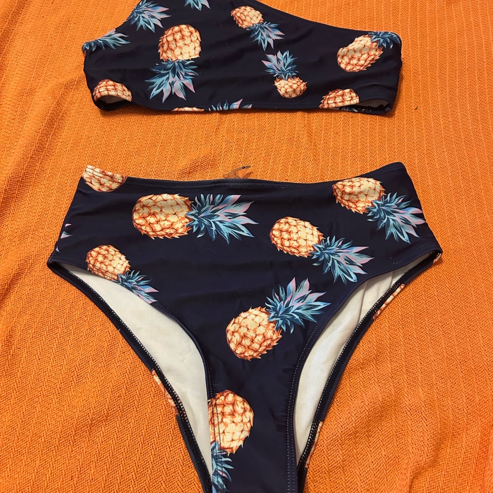 Pineapple Print Bikini Set